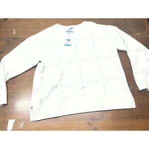 525 Women's Super Soft Crewneck Pullover Sweater Grey Combo Size L